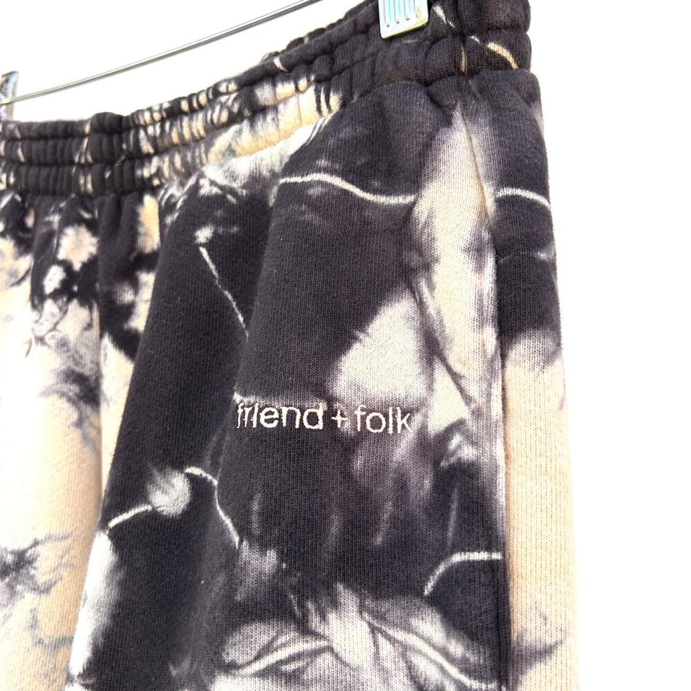 Friend + Folk Set Crewneck Sweatshirt Joggers Sweats Pants Medium Tie Dye Cotton - Picture 4 of 16